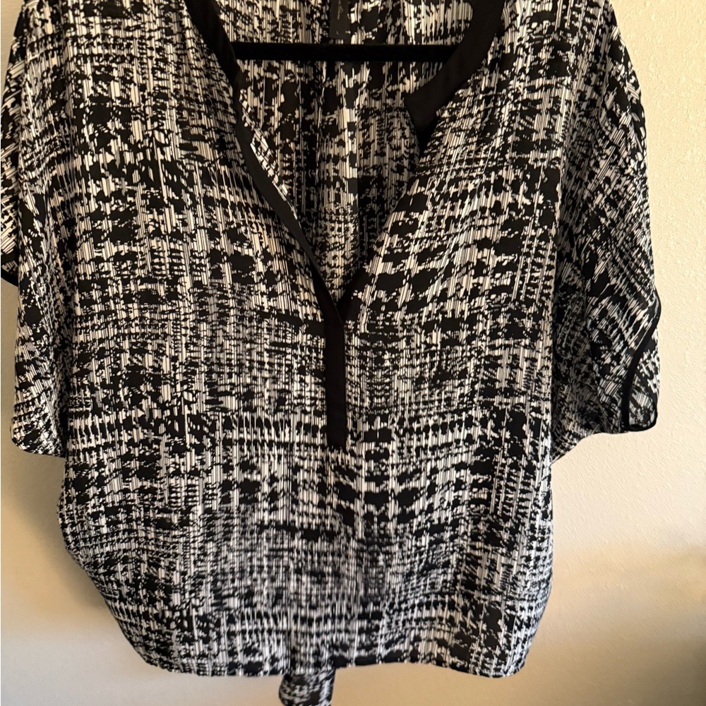 Black and White Women's Top